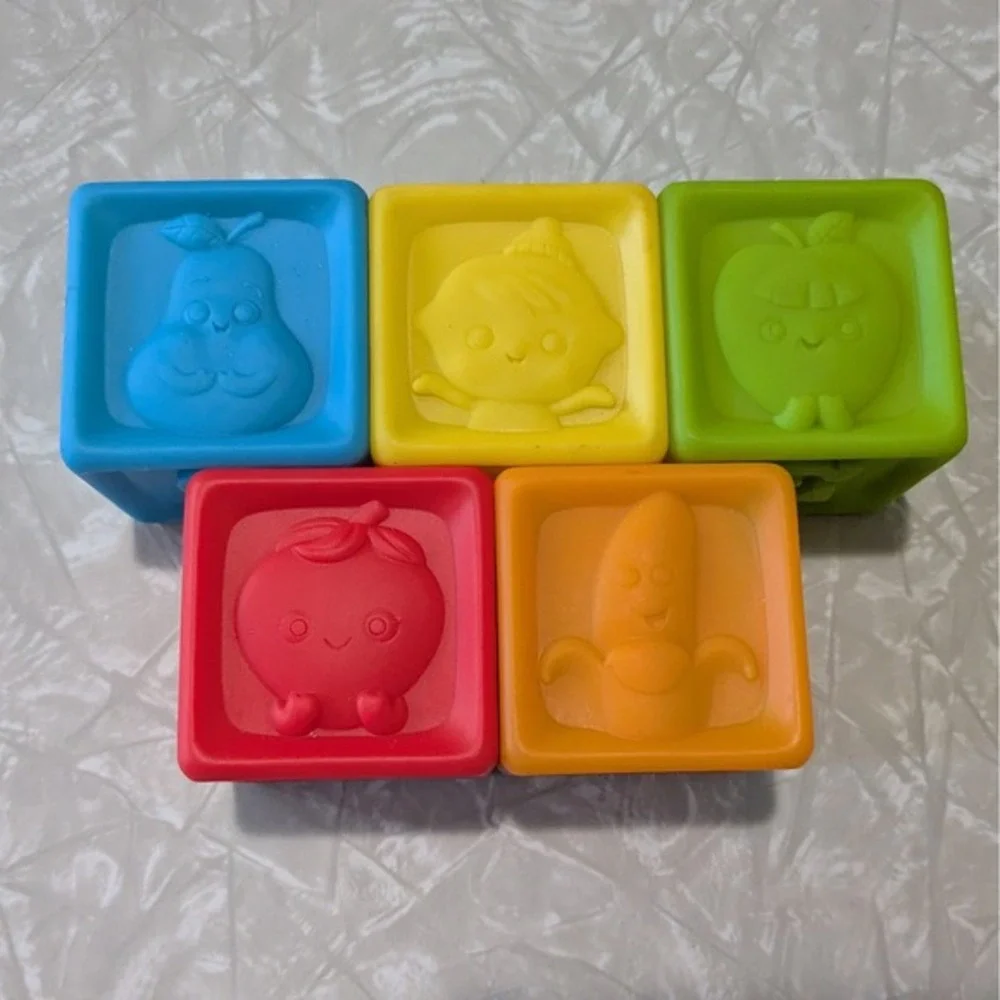 Playgo Toys Soft‎ Sensory Baby Blocks Set of 5
